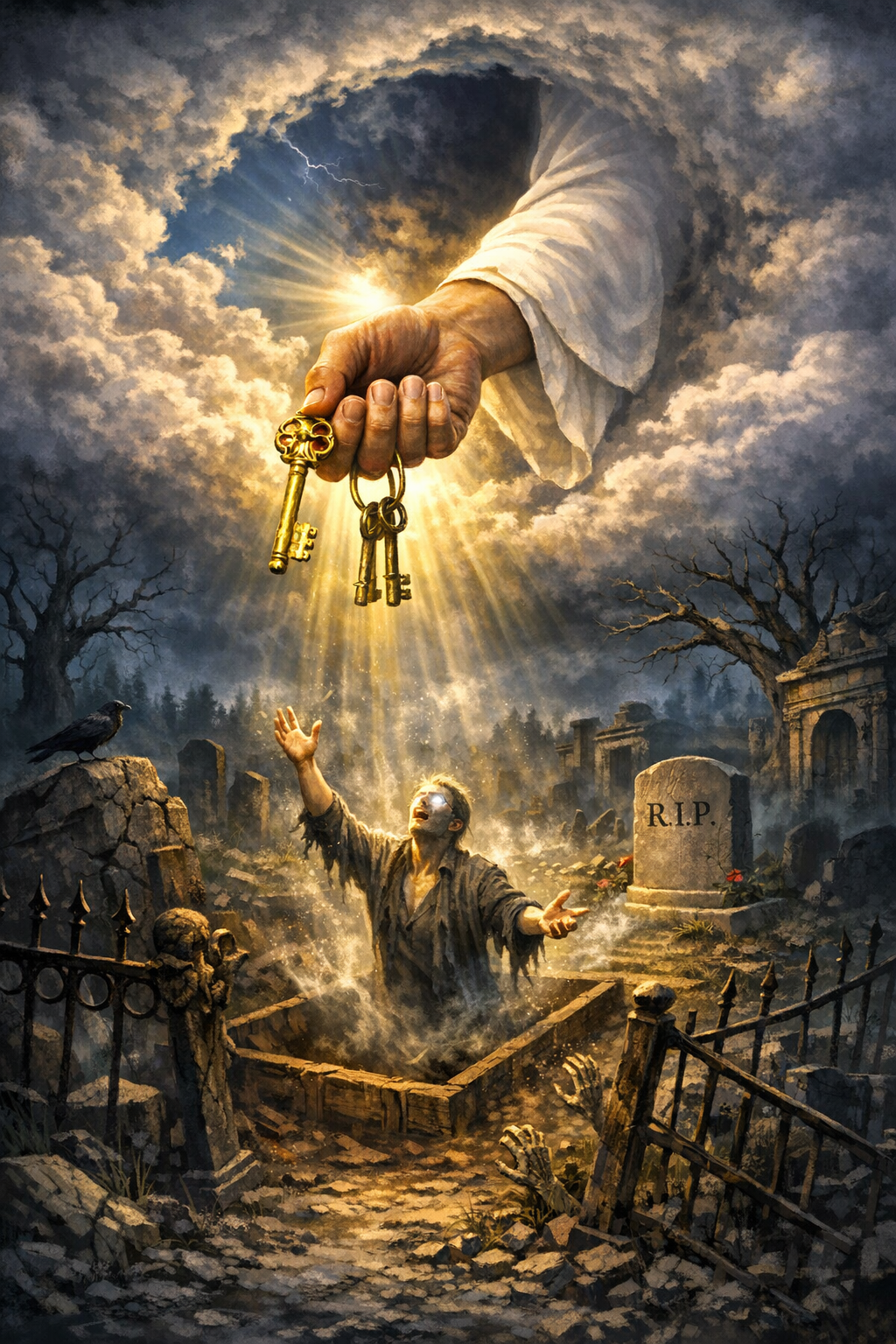 Keys of hell and of death: visual study image